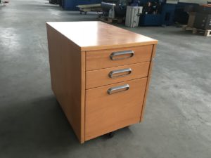 WOODEN CABINET WITH 3 DRAWERS