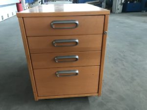 WOODEN CABINET WITH 4 DRAWERS