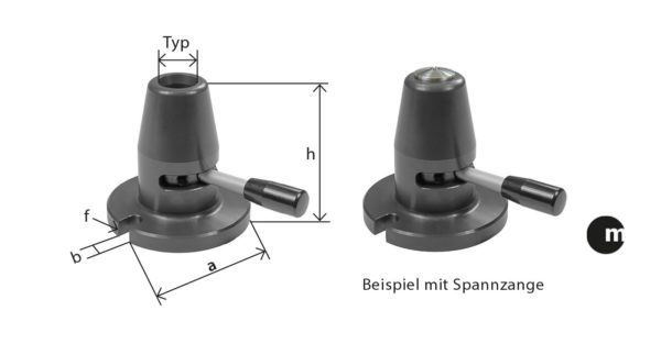 PORTE PINCE VERTICAL A SERRAGE RAPIDE "ZWEIFEL" TYPE SH-12