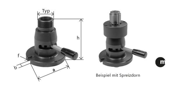 PORTE PINCE VERTICAL A SERRAGE RAPIDE "ZWEIFEL" TYPE SHG-20