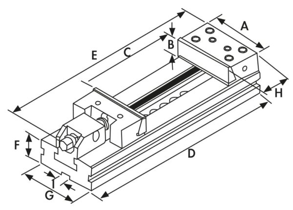 MACHINE VICE "VERTEX" TYPE VMP-5 125