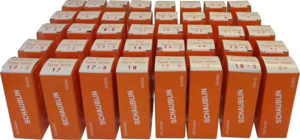 JEU DE 25 PINCES "SCHAUBLIN" TYPE W-25 / Ø1,0 à 25 par1,0 mm