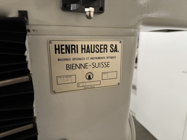 JIG BORING MACHINE "HAUSER" TYPE OP-2