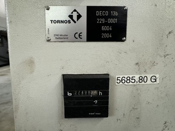 TOUR AUTOMATIQUE CNC "TORNOS" DECO 2000 13b, CAP. 13 MM