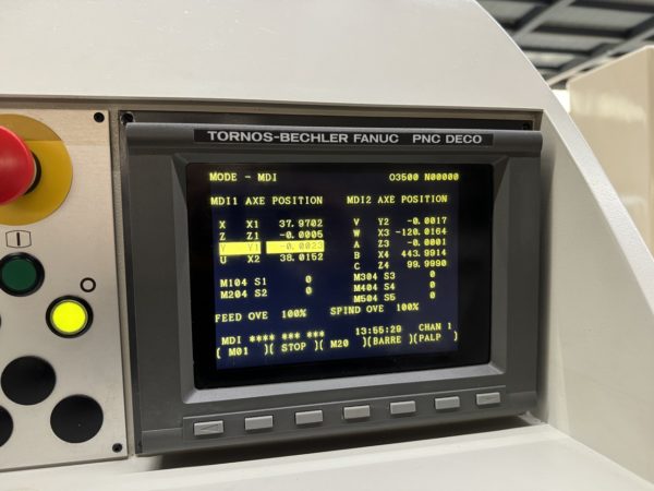 TOUR AUTOMATIQUE CNC TORNOS DECO 10
10 axes