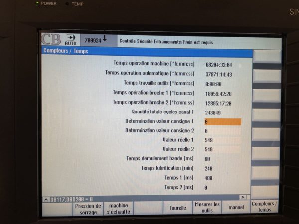 CNC TURNING MACHINE "BENZINGER" TYPE TNI-B10
