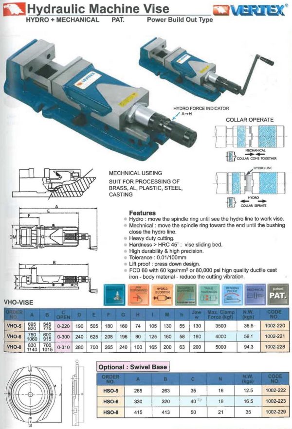 ETAU DE PUISSANCE "VERTEX" TYPE VHO-6