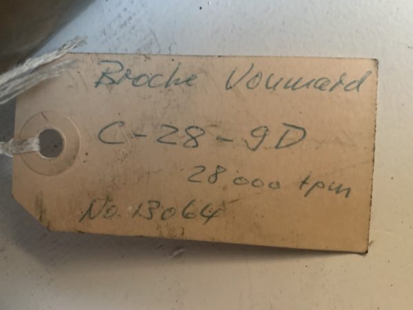 BROCHE DE RECTIFICATION "VOUMARD" TYPE C 28 9D