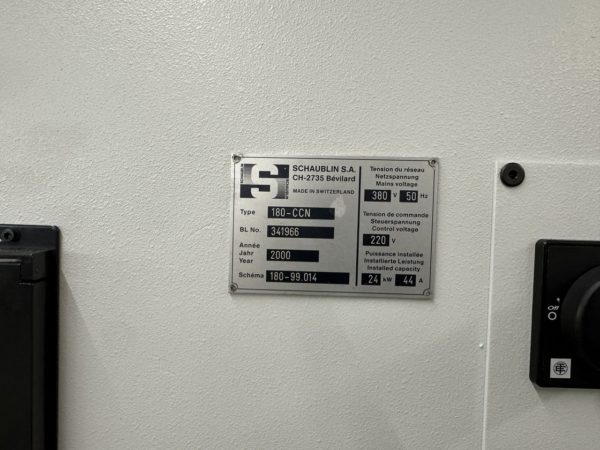 TOUR CCN SCHAUBLIN TYPE 180-CCN R-T A2-5