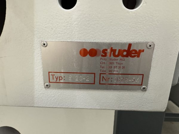 RECTIFIEUSE CYLINDRIQUE STUDER S-20 2