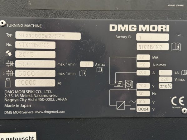CENTRE DE TOURNAGE-FRAISAGE CNC DMG MORI NTX 1000 -ZSM