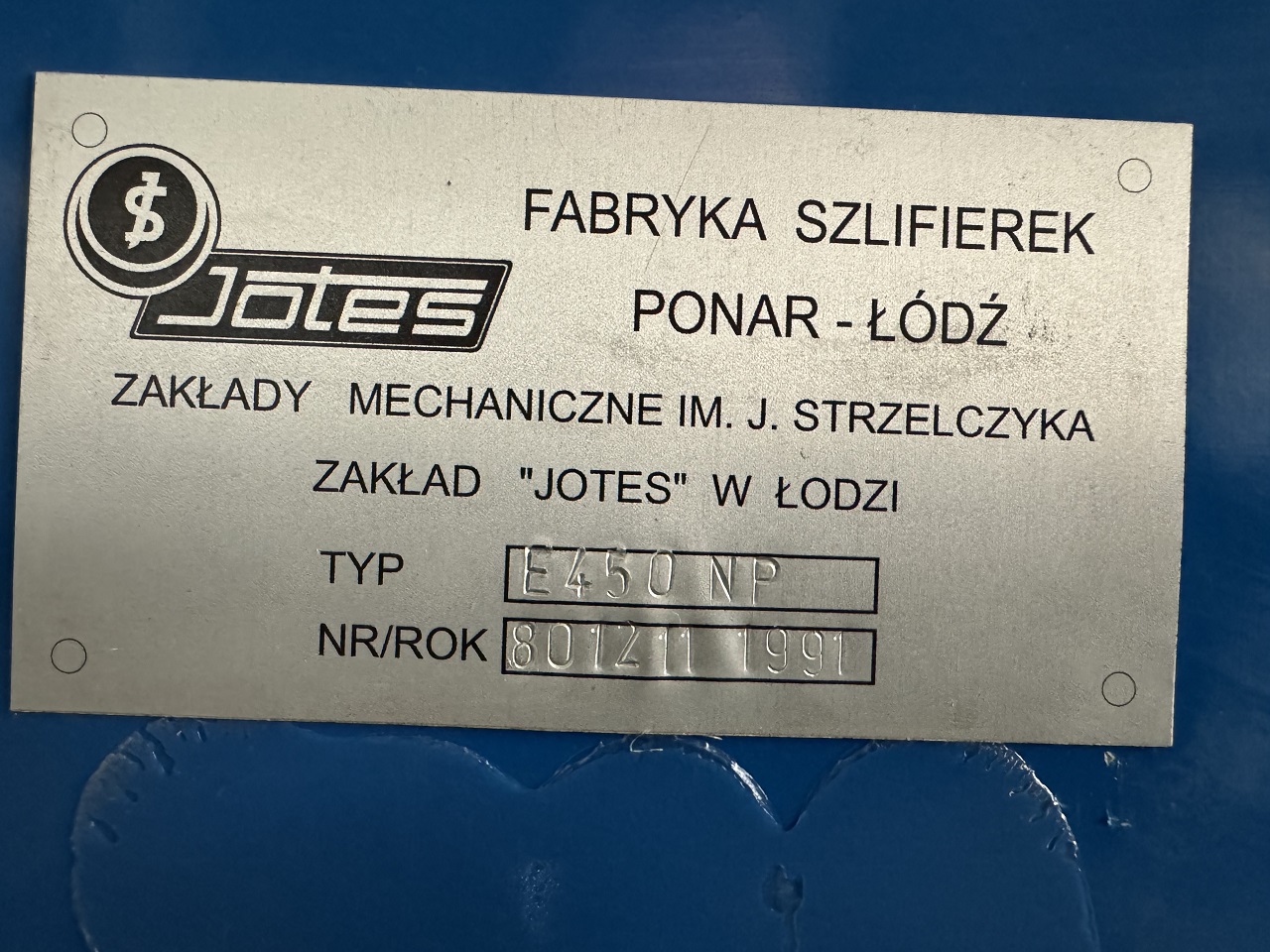 RECTIFIEUSE CYLINDRIQUE JOTES-SCHAUDT TYPE E450X1500 RECTIFIEUSE CYLINDRIQUE JOTES-SCHAUDT TYPE E450X1500