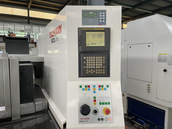 RECTIFIEUSE CENTERLESS "TSCHUDIN" ECOLINE 400 CNC
contrôle Fanuc 21i-MB unité de dressage Dr. Kaiser, 
Révision par Tschudin Suisse en 2017
Year 2006