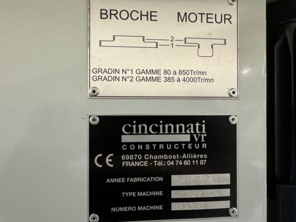 PERCEUSE FRAISEUSE "CINCINNATI" TYPE NFT-320 V