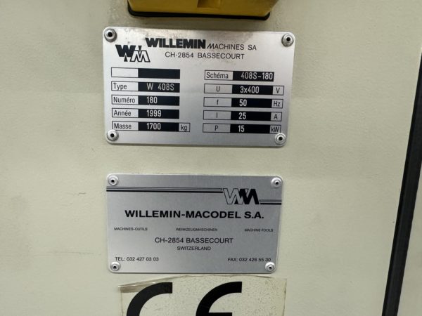 CENTRE D'USINAGE "WILLEMIN-MACODEL" W-408S