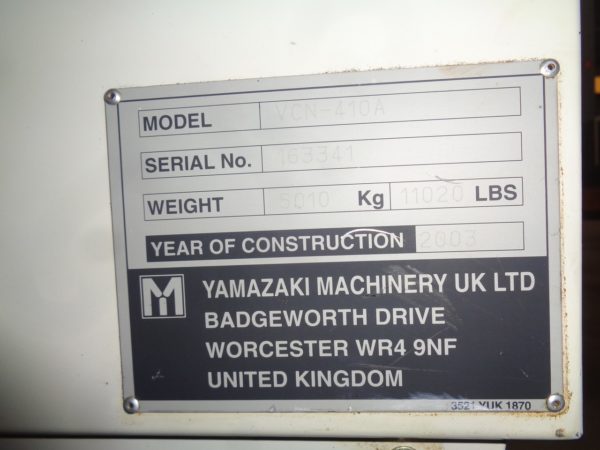 Centre d'usinage vertical Mazak Nexus VCN-410A