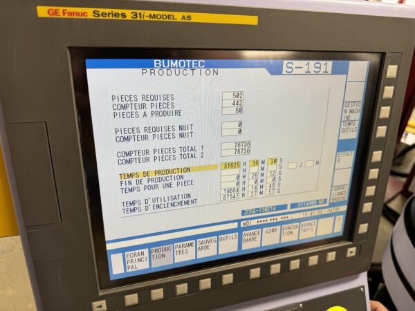 TURNING AND MILLING CENTER "BUMOTEC" TYPE S-191FTL-R