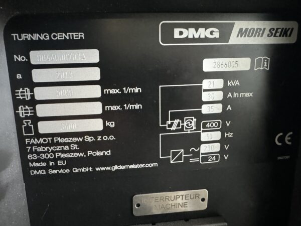 DREHZENTER "DMG MORI-SEIKI" TYP CTX 310 ECOLINE