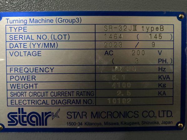 CNC-DREHAUTOMAT "STAR" TYP SR-32JIII TYPE B