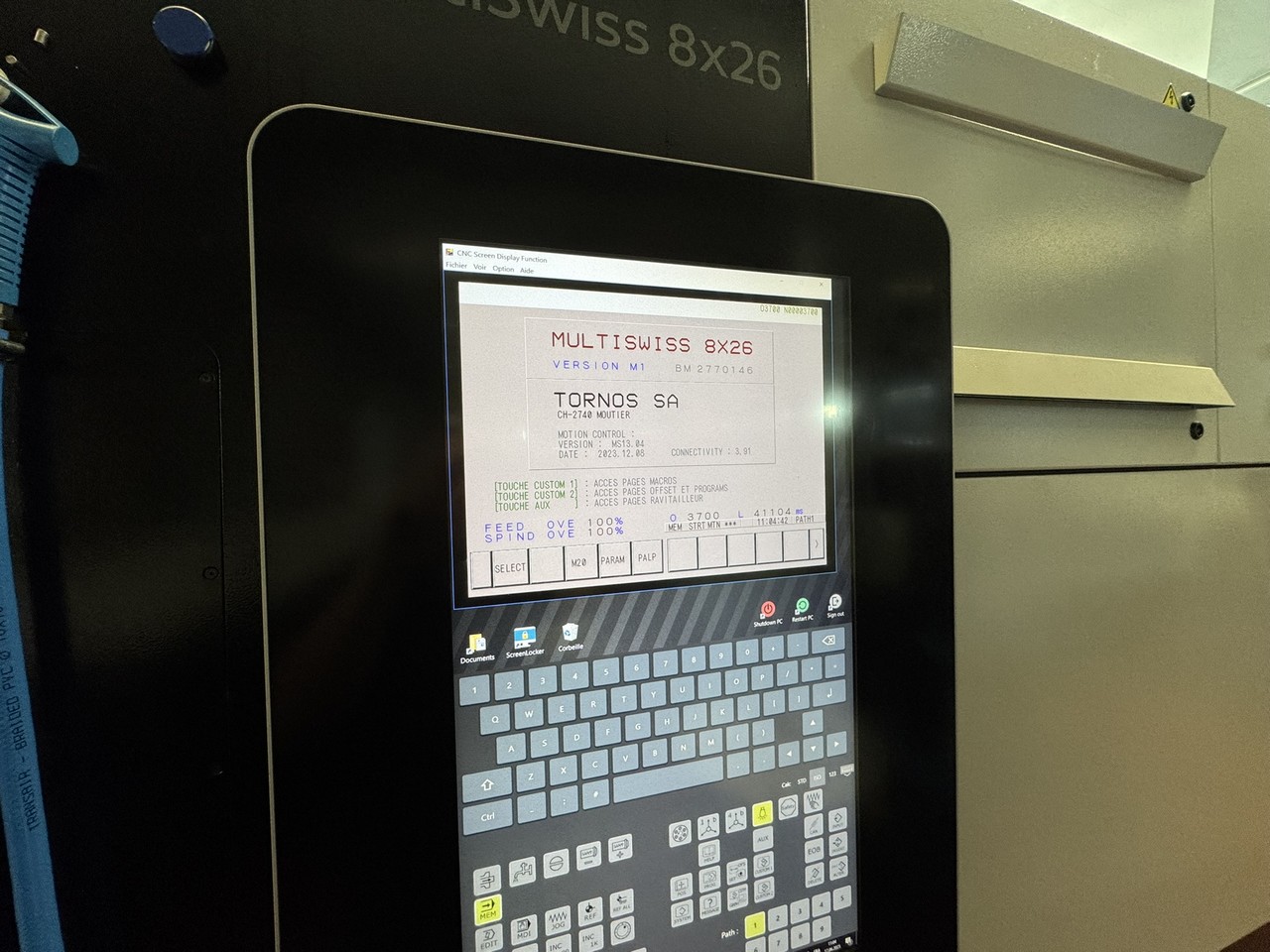 TOUR AUTOMATIQUE A DECOLLETER CNC TORNOS MULTISWISS 8X26 TOUR AUTOMATIQUE A DECOLLETER CNC TORNOS MULTISWISS 8X26