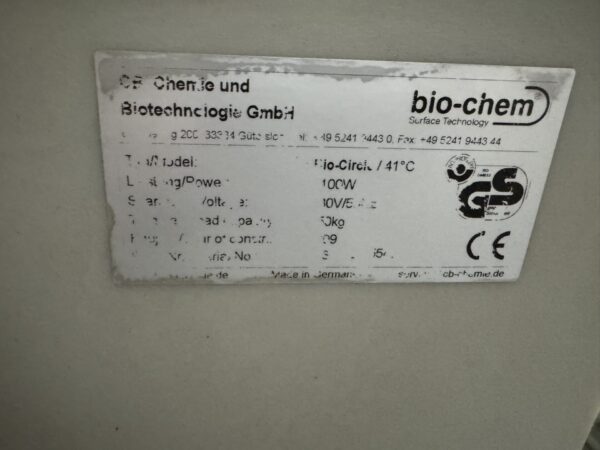 UNITE DE LAVAGE BIOCHEM BIOCIRCLE 41°