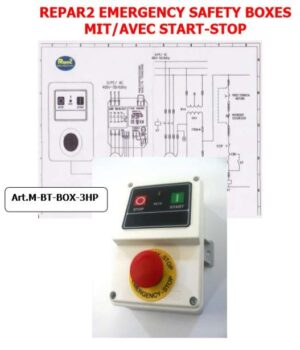 Gehäuse M-BT-BOX-3HP Not-Aus REPAR2 mit Start-Stop