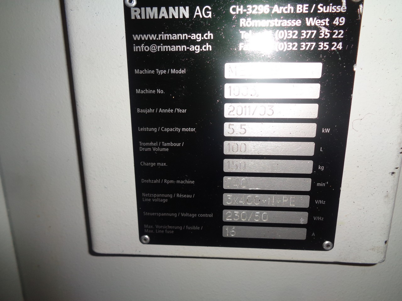 ESSOREUSE CENTRIFUGE ARYMA ME61-2K