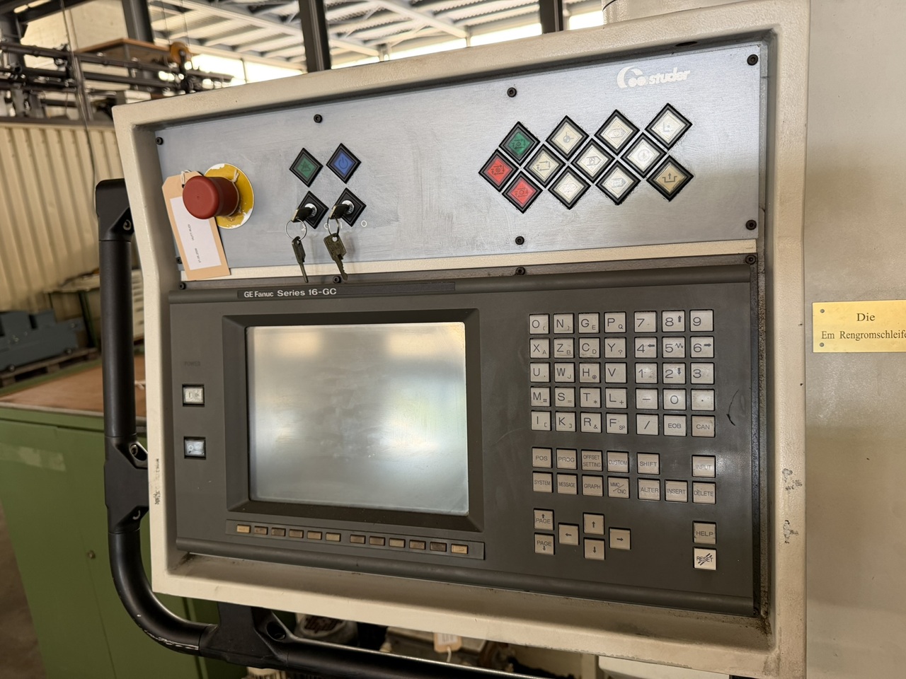 RECTIFIEUSE CNC CYLINDRIQUE STUDER S-20 CNC
