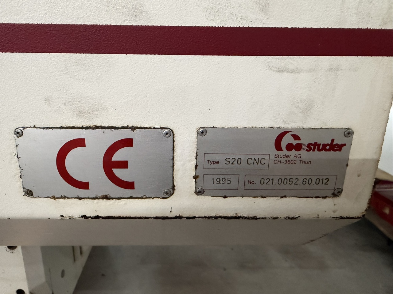 RECTIFIEUSE CNC CYLINDRIQUE STUDER S-20 CNC