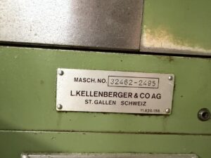 RECTIFIEUSE CYLINDRIQUE KELLENBERGER 600-U RECTIFIEUSE CYLINDRIQUE KELLENBERGER 600-U