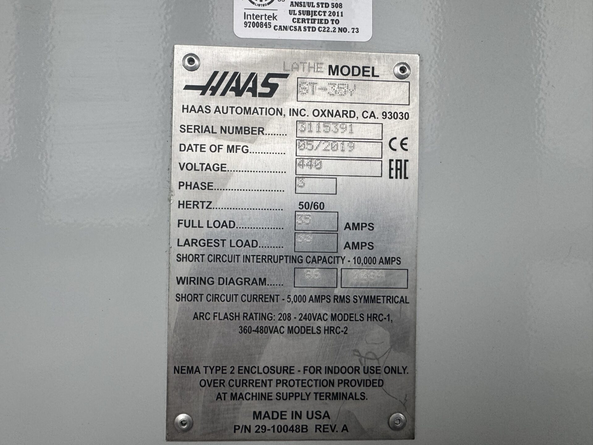 TOUR CNC HAAS ST 35 Y